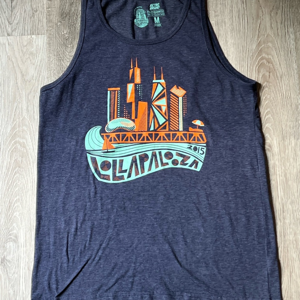 Lollapalooza 2015 Retro Brand Tank